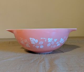 Vintage Pyrex Pink Gooseberry Cinderella 444 4 Quart Mixing Bowl