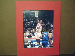 Michael Jordan Chicago Bulls Autograph Signed 8x10 Photo Matted To 11x14 W/co