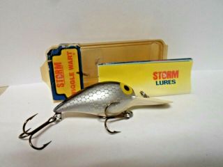 Vintage Pre - Rapala Wiggle Wart With Box Silver Scale