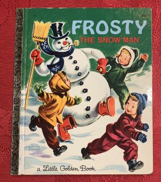 Vintage 1969 Frosty The Snowman A Little Golden Book Children’s Classic Hardback