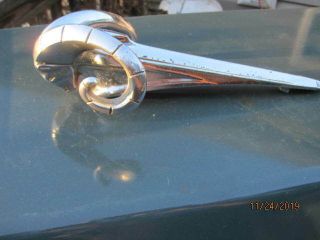 Vintage 1948 To 1951 Dodge Ram Chrome Hood Ornament Emblem Gas Oil Sign
