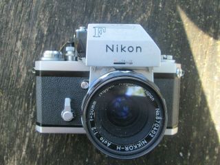 Vintage Nikon F With Nikkor 50 Mm Auto Lens