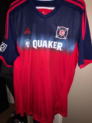 Chicago Fire Adidas Size Xl Mens Jersey Soccer