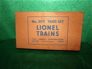 Vintage Lionel O Gauge 309 Yard Set Box Of Yard Signs In Orig Box Mytr1087