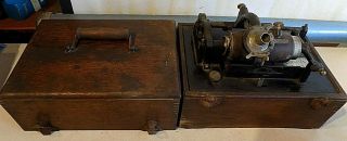 Rare Antique Pat May 1898 Thomas Edison Phonograph Clip A Reproducer Suitcase Nr