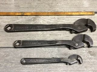 Vintage Heller Masterench Quick Adjustable Wrenches 6 Inch,  8 Inch,  10 Inch