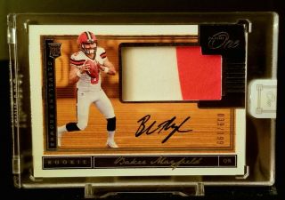 2018 Panini One Baker Mayfield Rookie Patch Autograph 039/199