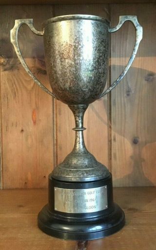 Large 1964 Rickmansworth Silver Plate Golf Trophy,  Trophies,  Loving Cup,  Trophy