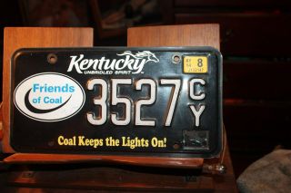 2014 Kentucky License Plate Friends Of Coal Keeps The Lights On 3527cy