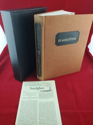 The Confessions Of St.  Augustine Heritage Press Sandglass W Insert C.  1963