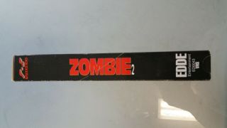 Zombie 2 VHS Tape Vintage Horror Lucio Fulci T - Z Video Gore Zombi 3