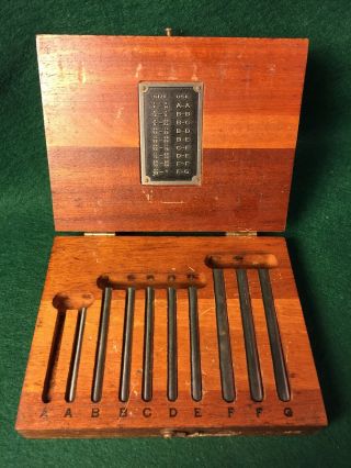 Vintage Brown & Sharpe Taper Parrallel Set No.  672 W/ Box Machinist Tools