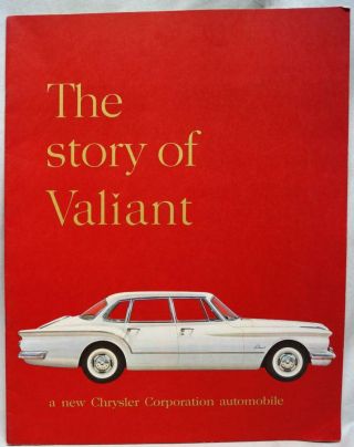 1961 Plymouth Valiant Automobile Car Advertising Sales Brochure Guide Chrysler