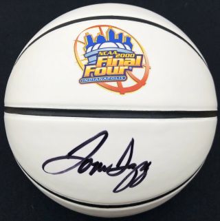 Michigan State Tom Izzo Signed Autographed Basketball 2000 Natl Champs