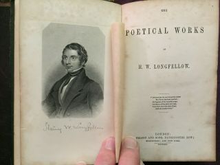 1862 The Poetical of H.  W.  Longfellow - With 7 Leaves of Plate 2