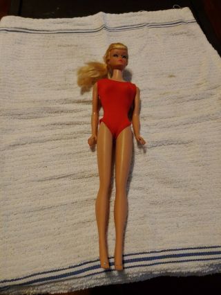 Vintage Barbie Light Blonde Swirl Ponytail Doll Tlc Red Ss Very Pretty