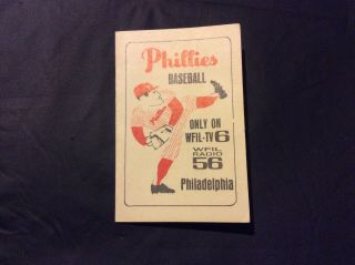 Vintage Philadelphia Phillies Pocket Schedule - 1960’s?