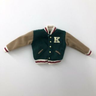 Vintage Barbie Ken Varsity Letterman Jacket Coat Doll Clothes 90 
