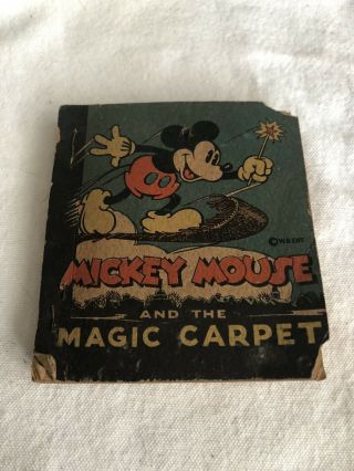 Vintage 1935 Mickey Mouse And The Magic Carpet Comic Book E.  D.  Ent.