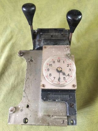 Vintage " Calculagraph " Model 33 Clock / Recorder Pool Art