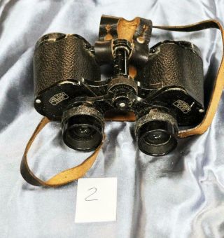 Vintage Binoculars - Carl Zeiss Jenna Deltrintem 8x30 Ww2 Era