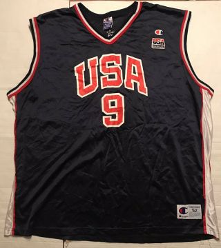 Vince Carter 9 Team Usa Olympic Champion Basketball Jersey Vintage Size 52 Xxl