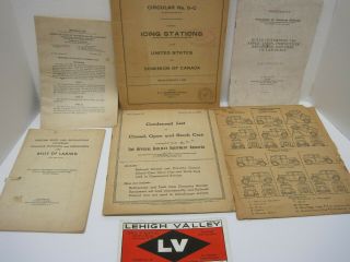Vintage Paperwork From The Lehigh Valley Railroad