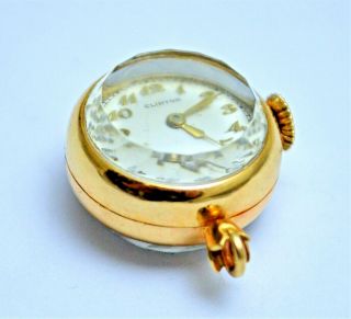 Ladies Vintage Clinton Pendant Watch,  14k Solid Gold,  Hand Wound, .