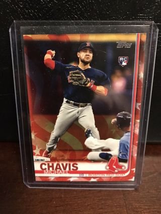 Michael Chavis 2019 Topps Update Rc Independence Day 05/76 Red Sox Rookie