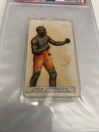 1911 W.  D.  & H.  O.  Wills Jack Johnson Scissors Back PSA Authentic Altered 2
