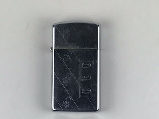 Zippo Lighter (dad Engraved On Front) Pin Striping