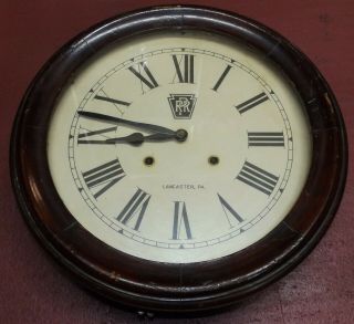 Antique Pennsylvania Co.  Railroad Station Clock Rare Lancaster P.  A.