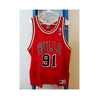 Champion Dennis Rodman Vintage Jersey 1990’s Chicago Bulls 91 Size 48