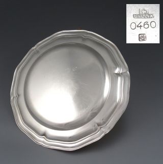 Vintage French Christofle Gallia Silver Plate Cocktail Cheese Serving Plate 3
