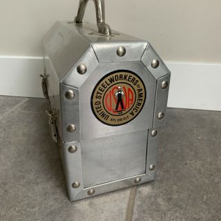 Vintage 70s United Steelworkers Of America Lunchbox