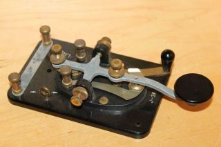 Vintage Telegraph Lionel J - 38 Wwii Military Ham Signal Key Keyer Morse Code 3
