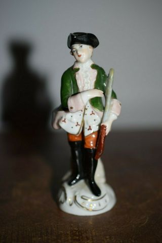 Antique Sitzendorf German Porcelain Figurine - C.  1918