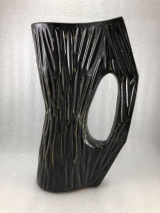 V36 Japanese Modern Vase Ikebana Vase Pitcher / Jug Shape With Handle 12” Tall