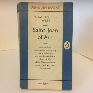 Saint Joan Of Arc By Vita Sackville - West 1955 Penguin Books Uk Freepost Good Boo