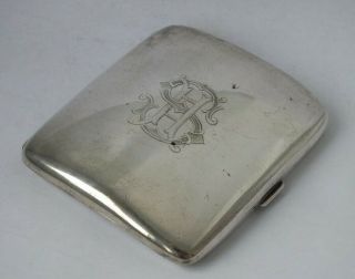 Solid Sterling Silver Cigarette Case 1922/ L 8.  2 Cm/ 88 G