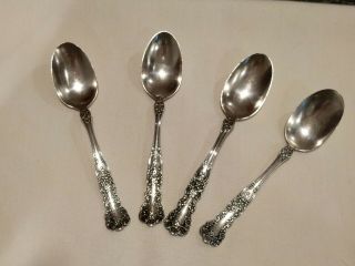 Vintage 4 Sterling Silver Tea Spoons 5 7/8 " Gorham Buttercup Pattern