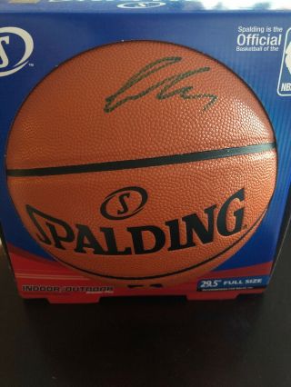 Luka Doncic Signed Autographed Spalding Nba Basketball W/