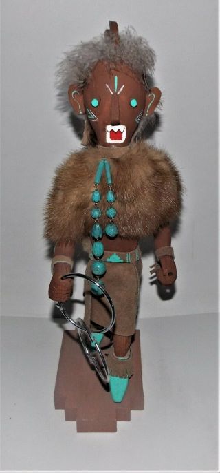 Vintage Hand Crafted - Hand Painted Native American Indian " Hopi Kachina " Doll - 1