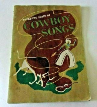 Vintage Cowboy Country Western Song Book Dated 1935 48,  Pages Graphics Music