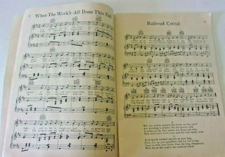 Vintage cowboy country western song book dated 1935 48,  pages graphics music 2