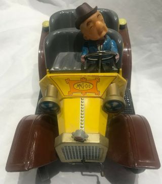VINTAGE HUBLEY MR MAGOO CAR BATTERY OPERATED TIN LITHO - 3