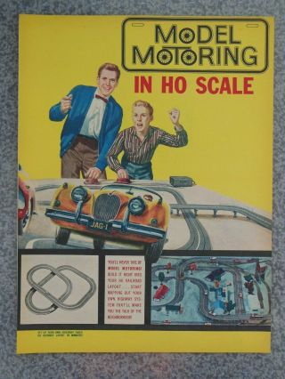 Vintage 1963 Aurora Model Motoring Ho Slot Car Advertisement
