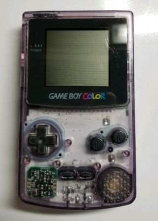 Vntg Nintendo Gameboy Color Atomic Purple (transparent),  Games & Accessories