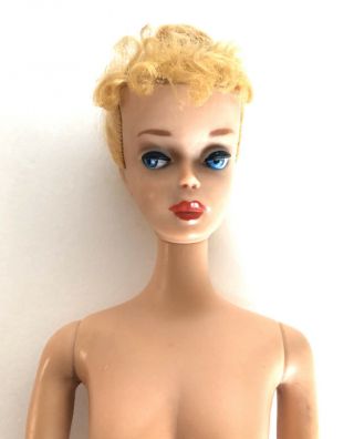 Vintage Barbie Blonde Ponytail 5 - Face - Hair In Updo 2