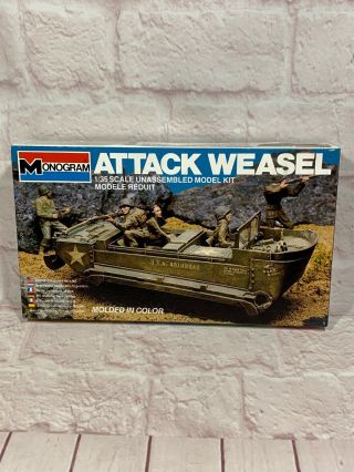 Vintage Monogram 1/35 Attack Weasel Amphibious Transport 6303 - 1982